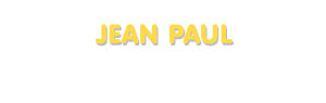 Der Vorname Jean Paul